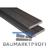 KOVALEX WPC Terrassendiele Vollprofil graubraun unbehandelt, 20x145x4000mm