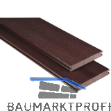 KOVALEX WPC Terrassendiele Vollprofil schokobraun unbehandelt, 20x145x5000mm