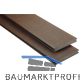 KOVALEX WPC Terrassendiele Vollprofil Kastanie mattiert, 20x145x5000mm