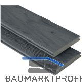 KOVALEX WPC Terrassendiele Vollprofil R�uchereiche mattiert, 20x145x5000mm