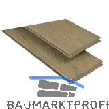 KOVALEX WPC Terrassendiele Vollprofil Samtesche mattiert, 20x145x6000mm