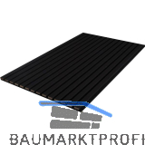 KOSCHE Akustikpaneel Leder schwarz / Filz schwarz