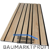 KOSCHE Akustikpaneel 3D Eiche Andorra / schwarz