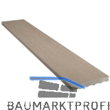 SILVADEC Terrassendiele Elegance glatt Hellgrau, 23x138x4000mm