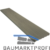 SILVADEC WPC Universalprofil Cayenne Grau, 23x180x4000mm