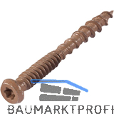 Edelstahlschrauben dunkelbraun, 5x50mm