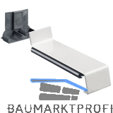 Verbinder Standard 25 mit Dichtteil Alu wei� lackiert gerader Sto� 70 mm