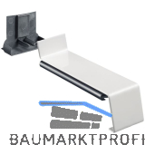 Verbinder Soft 40 25 mit Dichtteil Alu wei� lackiert gerader Sto� 260 mm