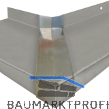 Verbinder Standard 25 mit Dichtteil Alu natur eloxiert 90� Au�enecke 340 mm