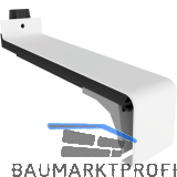 Verbinder Soft 40 mit Dichtteil Alu wei� lackiert gerader Sto� 165 mm