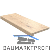 WERZALIT Exclusiv Innenfensterbank mit schr�ger Blende, Eiche rustikal, 100 mm