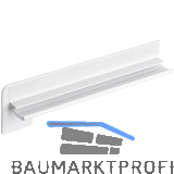 Seitenabschluss FB25S f�r Sichtmauer, Aluminium RAL 9016 Verkehrswei�, 340 mm