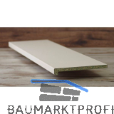 Innenfensterbank wei� mit Nase, Ausladung 450 mm
