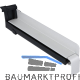 Seitenabschluss BF2504 f�r Sichtmauer, Aluminium blank, 180 mm
