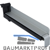 Seitenabschluss BF2504 f�r Sichtmauer, Aluminium E6/EV1 Silber, 110 mm