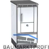 LOHBERGER Festbrennstoffherd Rega 40, Wei�