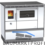 LOHBERGER Festbrennstoffherd Rega 90, Wei�