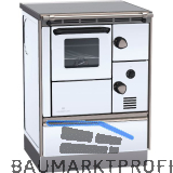 LOHBERGER Festbrennstoffherd Rega 60, Wei�
