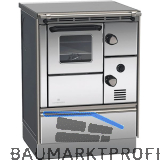 LOHBERGER Festbrennstoffherd Rega 60, Anthrazit-metallic