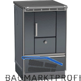 LOHBERGER Festbrennstoffherd Rega 50, Anthrazit-metallic