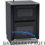 LOHBERGER Festbrennstoffherd Style 60, Schwarz