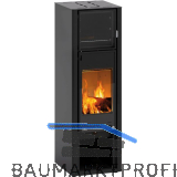 LOHBERGER Festbrennstoffherd Bake Me, Schwarz matt