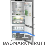 LIEBHERR Stand-K�hl-Gefrierkombination CBNsda 775i Silber