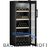 LIEBHERR Stand-Weink�hlschrank WPbl 5001 mit Glast�r Schwarz, H�he 1684 mm