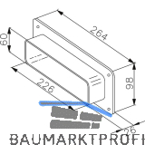 FABER Flachkanal Anschlussst�ck 226 x 60 mm