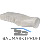 OPTIMAIRO �bergangsst�ck flexibel 222 x 89/NW 150 Kunststoff wei�