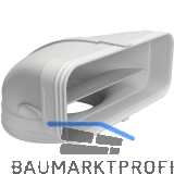 OPTIMAIRO Umlenkst�ck flach 222 x 89/NW 150 Kunststoff wei�