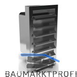 OPTIMAIRO Au�engitter 222 x 89 senkrecht Edelstahl