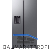 SAMSUNG Side by Side RS70F64 AI Energy Silber