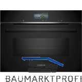SIEMENS Kompakt-Backofen mit Mikrowelle CM776GKB1 Schwarz -