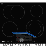 NEFF Kochfeld T16PT76X0 Glaskeramik Strahlungsheizung autark