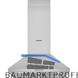 CONSTRUCTA Wand-Dunstabzugshaube CD616650 Edelstahl