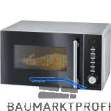 SEVERIN Stand-Mikrowelle MW 7773 mit Grill und Hei�luft Schwarz-Silber