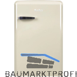 AMICA Retro Stand-K�hlschrank KS 15615 B mit Gefrierfach Creme