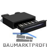 AMICA Einbau-Weinschublade WK 341 400 S Schwarz, 150 mm