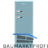 AMICA Retro Stand-K�hl-Gefrierkombination Top Freezer KGC 15632 T T�rkisblau
