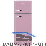 AMICA Retro Stand-K�hl-Gefrierkombination Top Freezer KGC 15636 P Rosa