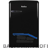 AMICA Retro Stand-K�hlschrank KS 15614 S mit Gefrierfach Schwarz