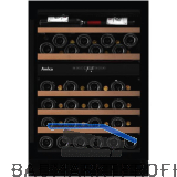 AMICA Unterbau-Weink�hlschrank WK 341 118 S Schwarz, 880-950 mm