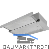 AMICA Flachschirmhaube FH 652 500 E Edelstahl