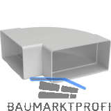 OPTIMAIRO Flachkanalbogen 90� waagerecht 111 x 54 Kunststoff wei�