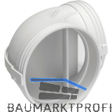 OPTIMAIRO Rundrohrbogen 90� NW 100 Kunststoff wei�