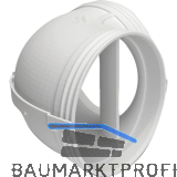 OPTIMAIRO Rundrohrbogen 90� NW 125 Kunststoff wei�