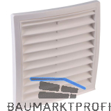 OPTIMAIRO Au�engitter NW 125 Kunststoff wei�