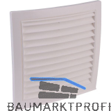 OPTIMAIRO Au�engitter NW 150 Kunststoff wei�