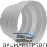 OPTIMAIRO Reduzierst�ck NW 125/NW 100 Kunststoff wei�